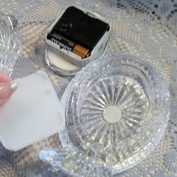 Lead Crystal Clock Set - Picture 10 of 16